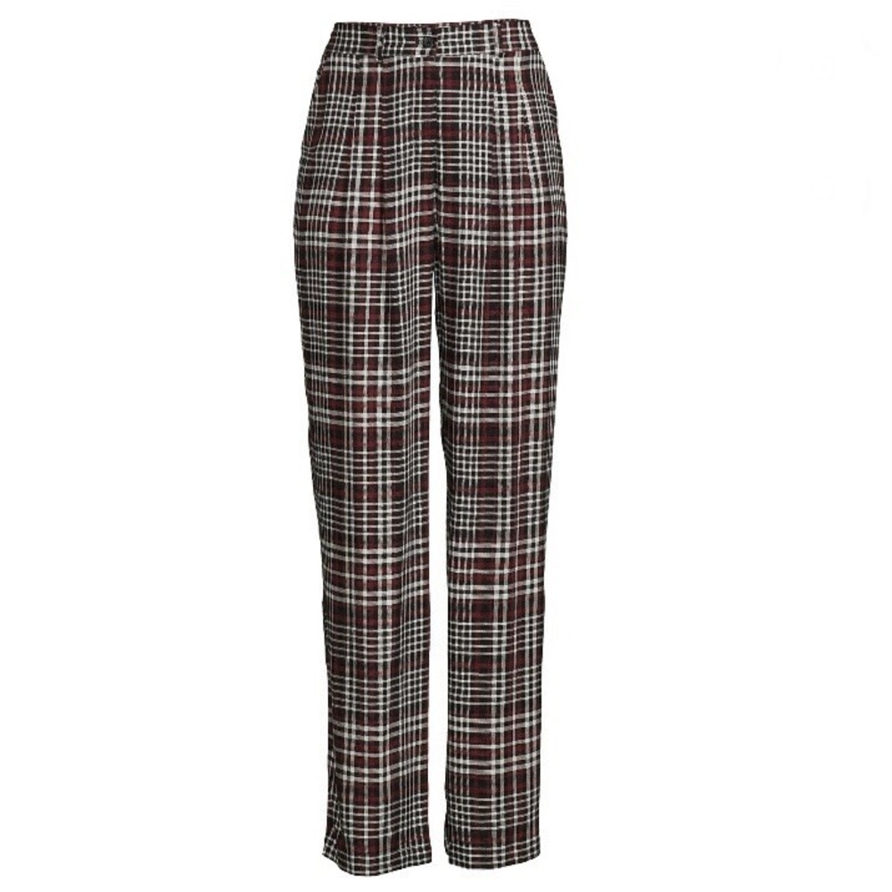 No Boundaries Juniors Plaid Trouser Pant Large 11-13 New without Tags Pleated